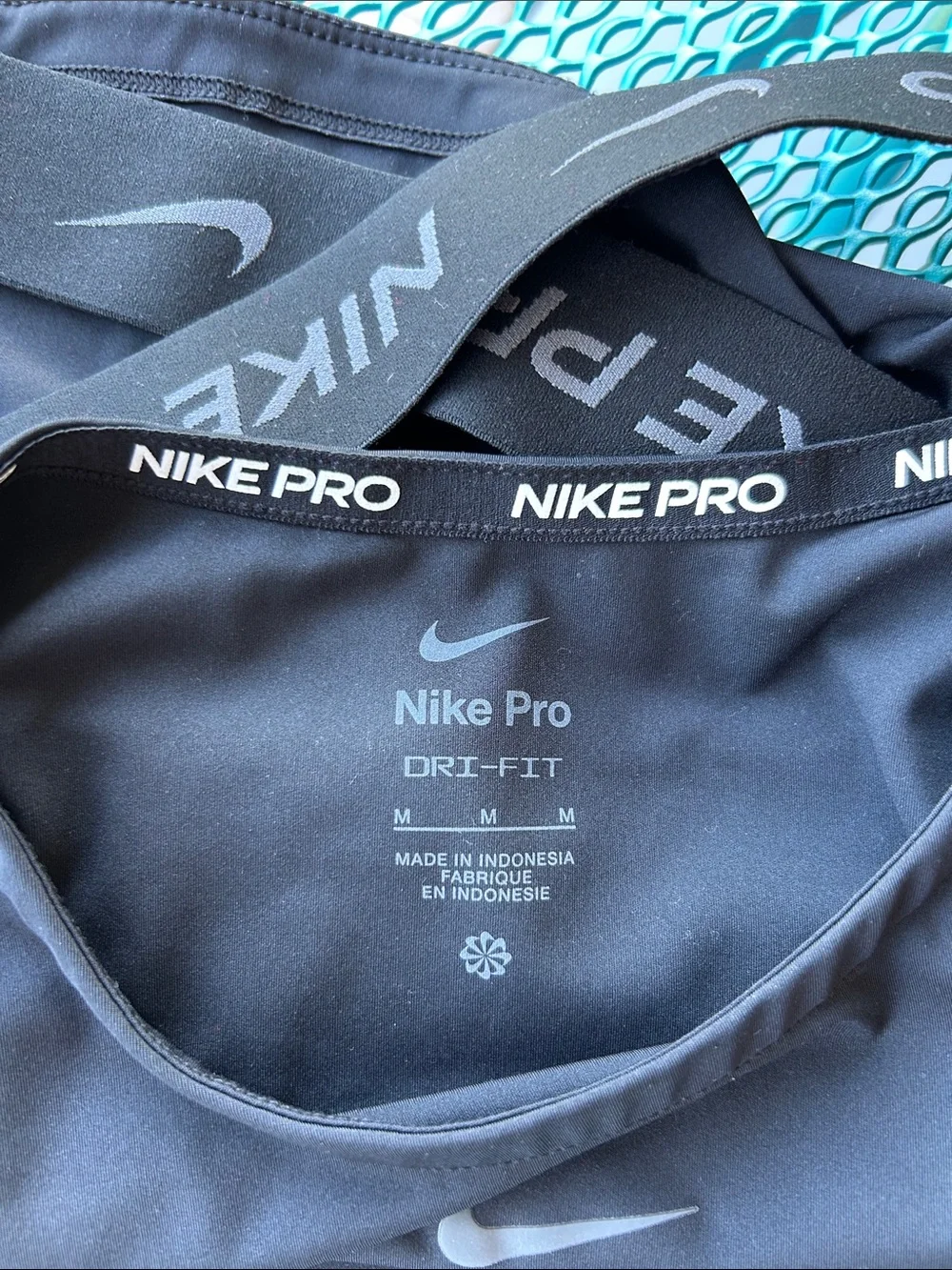 Nike Pro Black Long-Sleeve Performance Crop Top with Swoosh